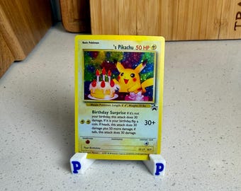 Födelsedag Pikachu-samling Holografisk Pokémon Proxy Replica-kort