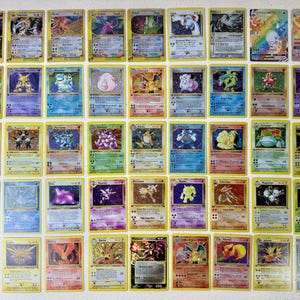 Fullständig samling Print 7 Set med 45 holografiska Pokémon Proxy Replica-kort