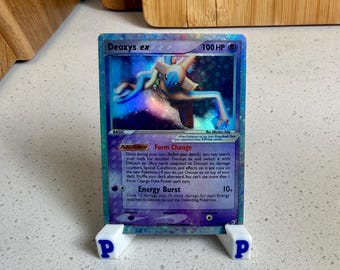 Deoxys EX Collection Holografisk Pokémon Proxy Replica Kort