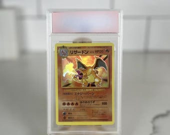 Japanese Charizard Base Set Graded 10 Holographic Pokemon Proxy Replica Card  - Etsy