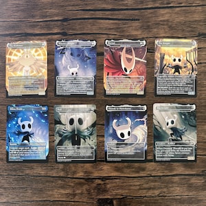 Juego de 8 figuras de Hollow Knight: estilo artístico personalizado