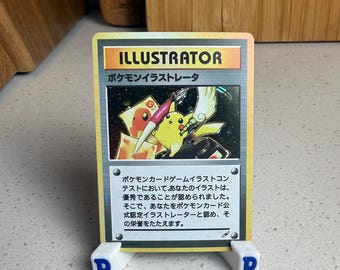 Pikachu Illustrator uppdaterade holografiska Pokémon Proxy-replikkort