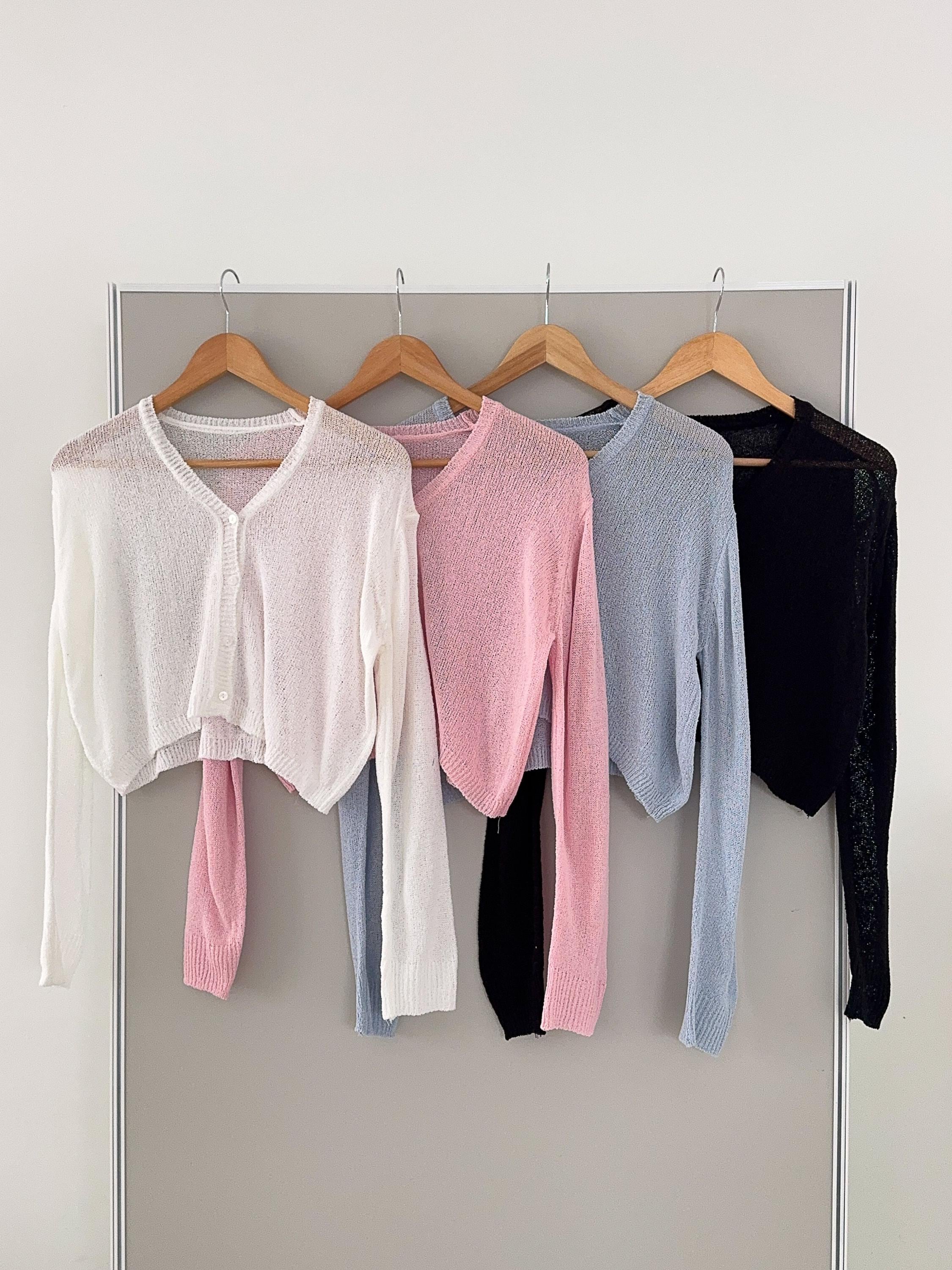 【完売品】　Santaku shear mesh cardigan f52688746eb66523840470e1fa383b