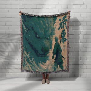 Anime blanket gift | Picture blanket | Anime woven decor | Anime tapestry throw | Anime room blanket | Anime merch for fans
