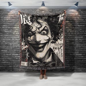 Gothic Anime Blanket- Woven blanket