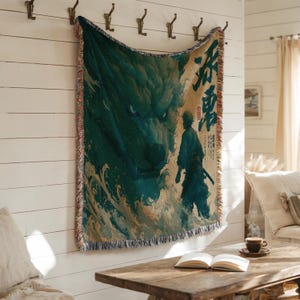 Anime blanket gift | Picture blanket | Anime woven decor | Anime tapestry throw | Anime room blanket | Anime merch for fans