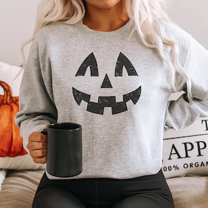 Halloween Pumpkin UNISEX Sweatshirts, Pumpkin Face Sweatshirt, Funny Pumpkin Sweatshirt, Halloween sweatshirt, Fall Thank Giving Shirt