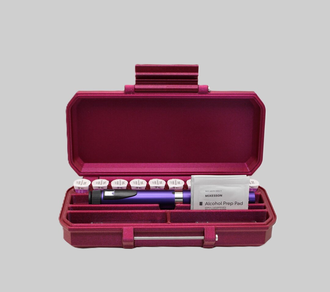 Single Injection Pen Travel Case (capacity: 1 Injectable Pen + Room for ...
