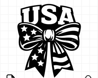 USA Bow PNG, Patriotic Coquette Png, 4th of July Bow Shirt Design, American Flag Ribbon Sublimation, Retro USA Girl Png Download, 250 usa