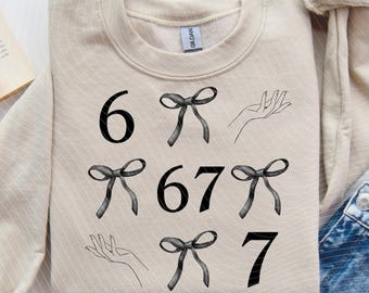67 meme, 67 sweater, Cute 67 png, 67 meme design, Six Seven Png, Six Seven Shirt, Viral Tik Tok Png,Funny Saying Shirt, funny 6 7 design png
