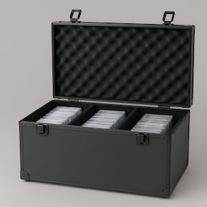Graded Card Storage Box - Deck Organizer - Trading Card Holder | Birthday Gift, Collector’s Pick, Black Case