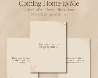 Self-Love Affirmation Cards | Printable Mindfulness Deck (Digital Download)
