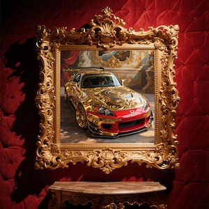 Honda S2000 Car Poster | Printable Honda S2000 Wall Art | S2000 Car Illustration | Digital Download for Car Lovers | Luxury Car Artwork