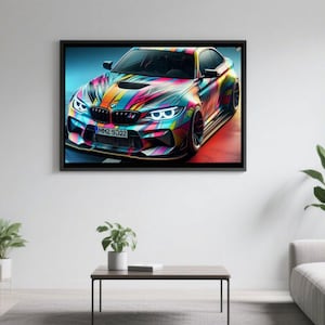 BMW M2 Digital Art | PNG & SvG File | Car Design for Sticker, Poster, T-Shirt | BMW M2 Modified Car Illustration | Digital Download