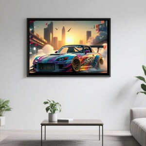 Honda S2000 Digital Art | Honda S2000 SVG PNG | JDM Car Art | Digital Download for Stickers, Posters & T-Shirts | Modified Car Illustration