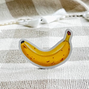 Banana Vinyl Sticker, Cute Fruit Sticker for Notebooks, Journals, Laptops, and Stationery Lovers