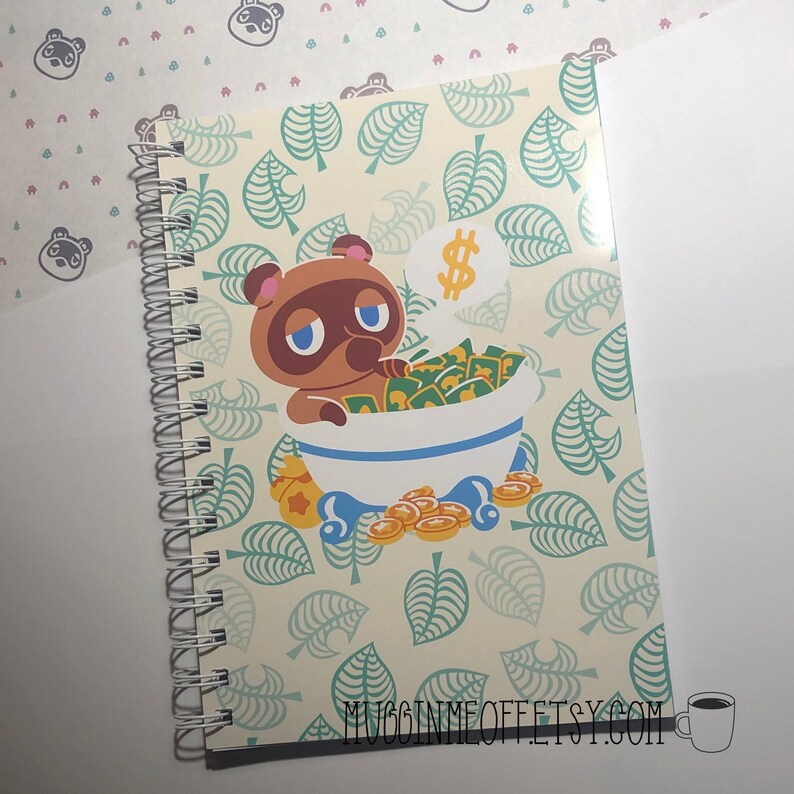 A5 Tom Nook Animal Crossing Notebook Note Book Wire Bound Etsy