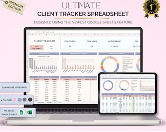Seguimiento de clientes de Hojas de Cálculo de Google: Plantilla de CRM para pequeñas empresas (Descarga digital)