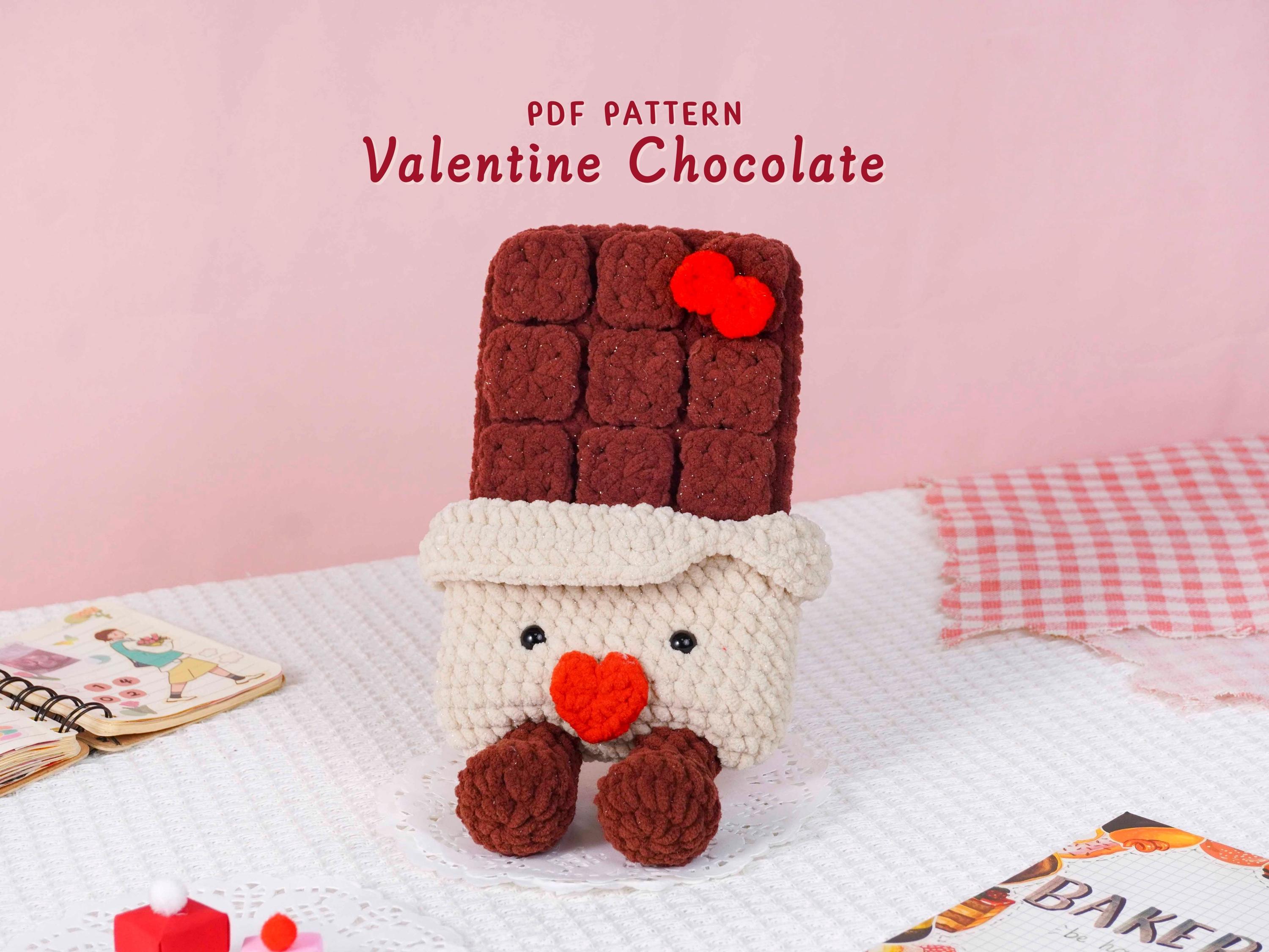 30 Valentine Crochet Patterns to Make for Gifts, Decor, and Cozy Seasonal Touches 23 Valentine Chocolate Decor Pattern