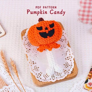 Pumpkin Candy Crochet Pattern, Halloween Amigurumi Crochet Pattern, Halloween Candy Pumpkin Amigurumi, Cute Pumpkin Candy Crochet Pattern