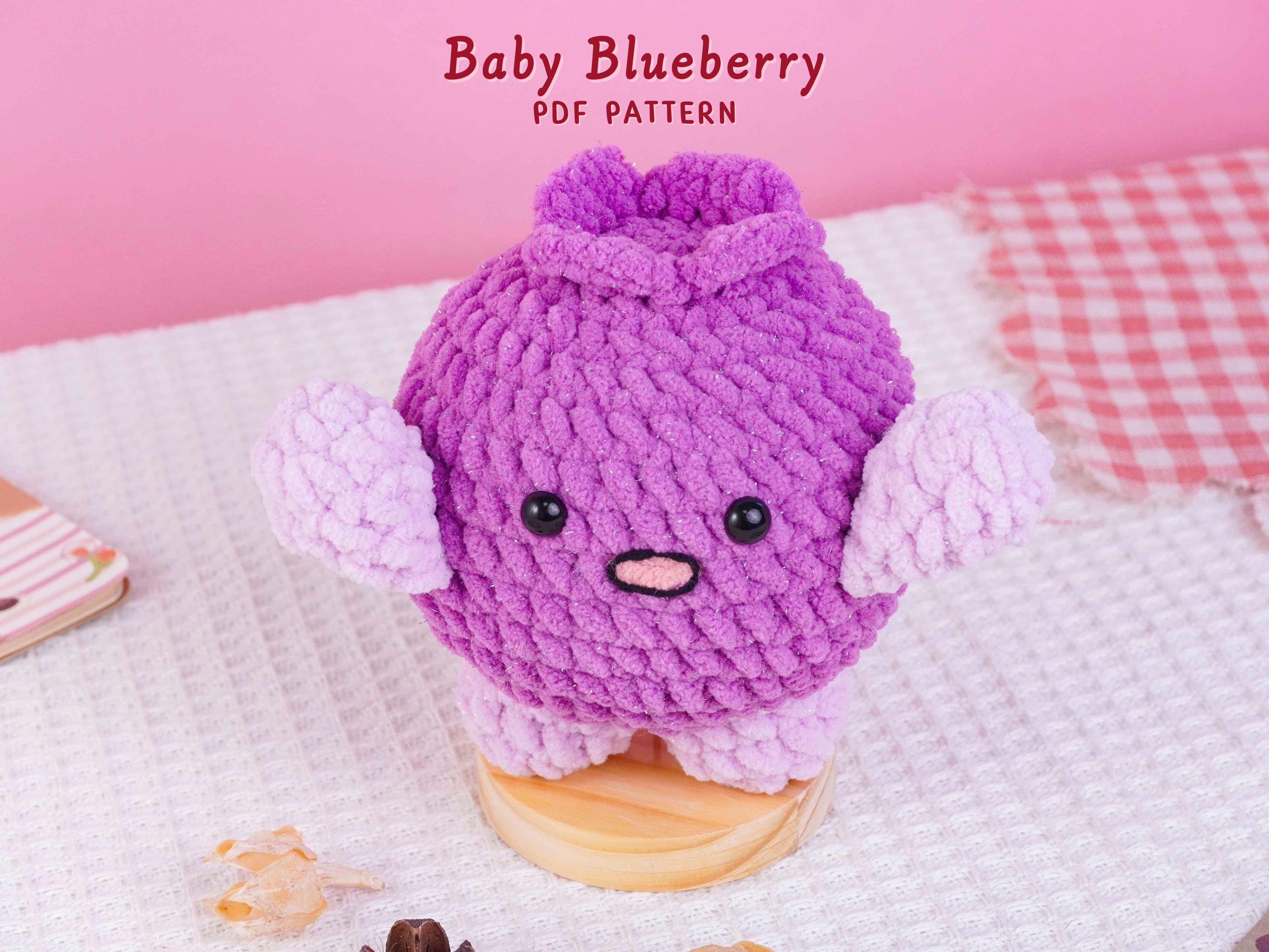 30 Blueberry Crochet Patterns for Fruit-Inspired Amigurumi, Keychains, Plushies, and More 18 Baby Blueberry Crochet Pattern | Fruit Amigurumi