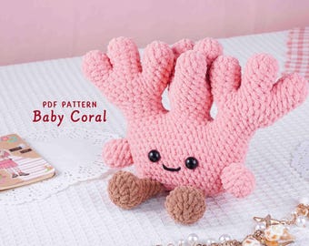 Baby Coral Crochet Pattern, Amigurumi Crochet Pattern, Under The Sea Crochet Toy PDF, Underwater Theme Crochet Pattern, Ocean Plush Toy PDF