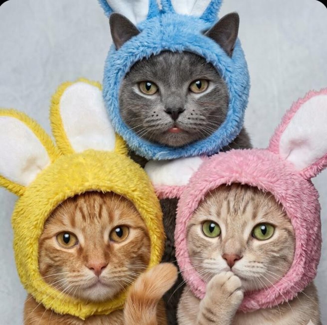 Rabbit Ear Headgear for Cats and Rabbits, Teddy Bears - Etsy