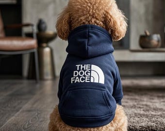 Mini hooded sweatshirt for dogs "The dog face"