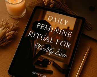 Daily Feminine Ritual for Emotional Clarity & Elegant Focus | Printable Self-Care PDF + Planner + Tracker