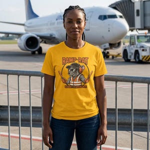 Ramp Rat Mascot Tee | We Make the Ground Move, Ground Handler Pride