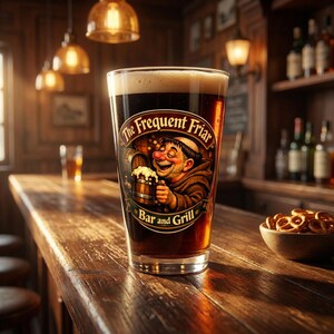 Fraile Frecuente / Vaso de pinta de 16 oz