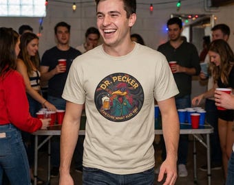 Dr. Pecker Beer Shirt – Cure What Ales You Pun Tee, Craft Beer Lover Gift