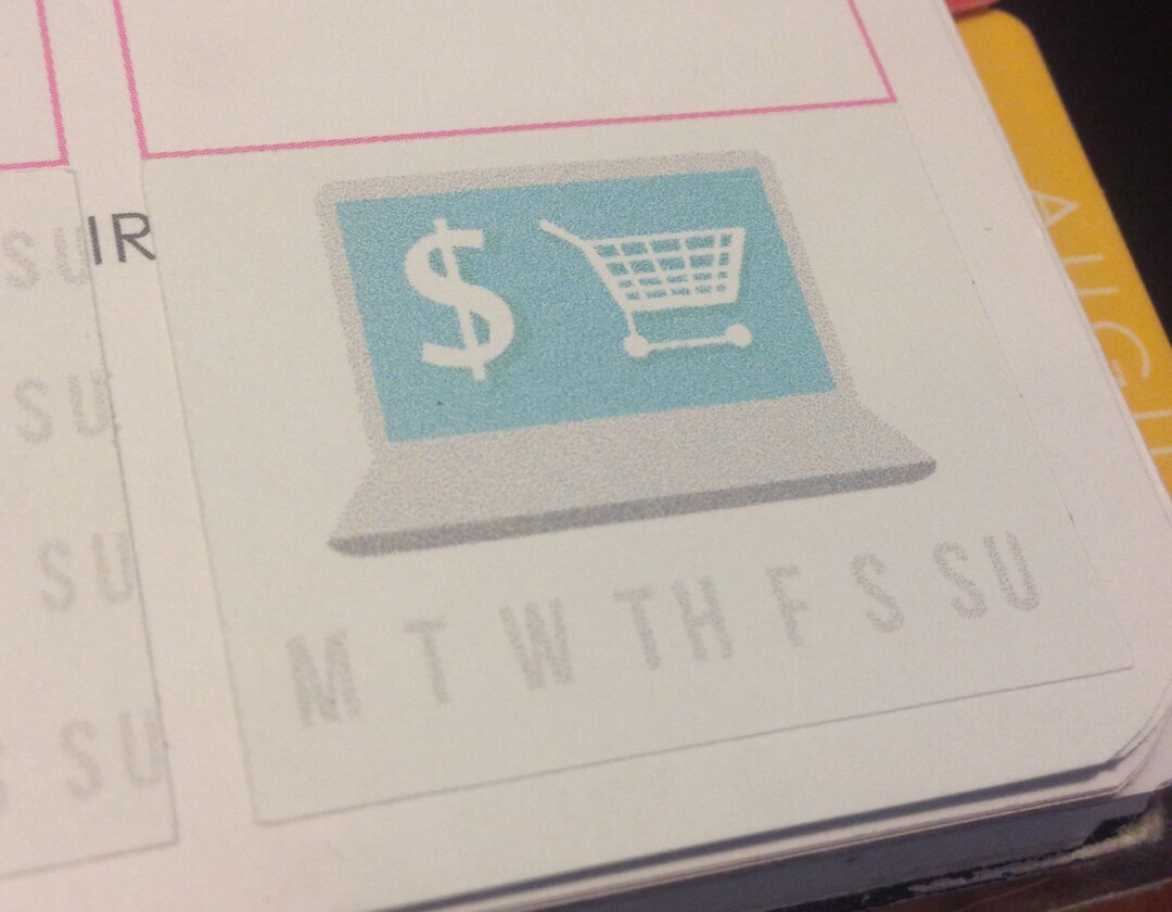 PRINTABLE Etsy Shop Tracking Sticker for Erin Condren Planners Etsy