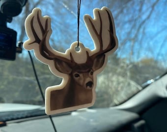 Mule Deer Buck Car Air Freshener Freshie Gift For Hunters Black Ice Freshie Scent Racks ScentRacks