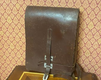 Borsa da campo vintage da ufficiale dell'Armata Rossa dell'URSS: tavoletta militare in pelle