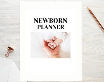 Planner neonato stampabile in PDF / Baby Tracker per alimentazione, pannolini, sonno e crescita / Organizzatore per neo-genitori / Download digitale istantaneo