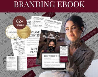 Lash and Brow Business Guide, Salon Startup Workbook, Beauty Business Plan PDF, Branding Ebook for Lash Techs, 93 Pages Download