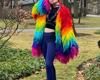 fringe crochet jacket