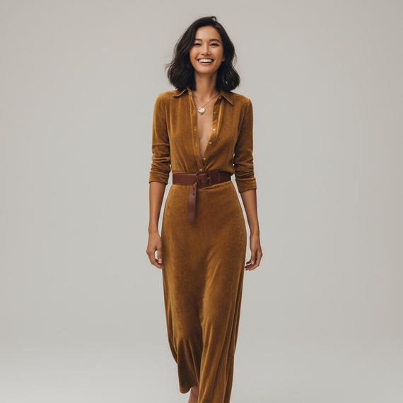 long sleeve western maxi dress Women's Long Sleeve Dresses