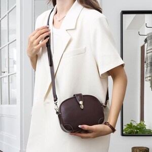 Cross Body Bag Crossbody Leder Ledertasche Damen Ledertasche Echtleder Tasche Bauchtasche Bauchtasche Chic
