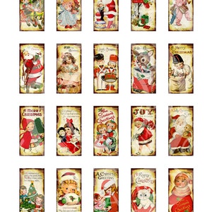 Vintage Retro Christmas Party Santa Deer Stocking Children - Etsy