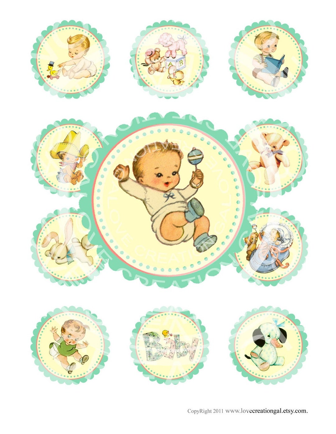 Vintage Baby Boy Shower Pregnacy Tea Download Print Birthday Party ...