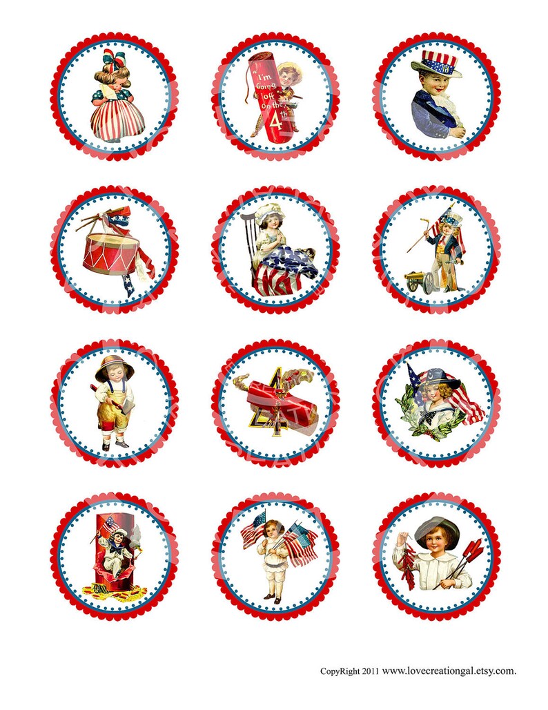 Vintage Fourth of JULY 4TH American Patriotic Party Boy