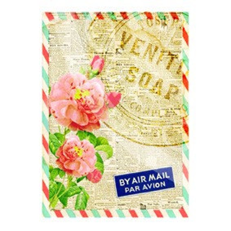 6 Vintage Flower Rose Sweetheart Hanging party Box Labels Gift Tags ACEO Cards Postcard Album Children Digital Collage Sheet Image Sh038 image 2