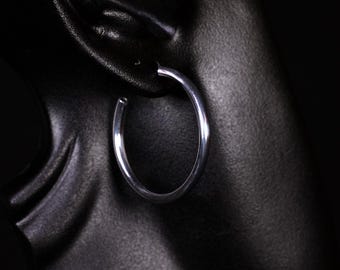 Earrings, Hoops, Light weight, Anodized aluminum
