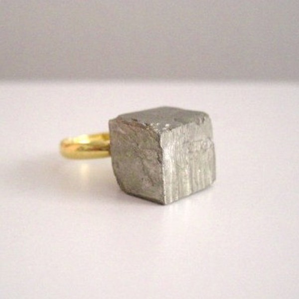 Meteorite Ring -- PYRITE -- Adjustable