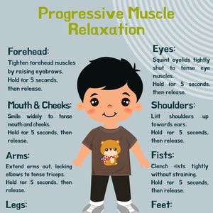 Progressive Muscle Relaxation Coping for Kids – Printable Therapy Tool