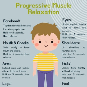Progressive Muscle Relaxation Coping for Kids – Printable Therapy Tool