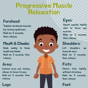 Progressive Muscle Relaxation Coping for Kids – Printable Therapy Tool