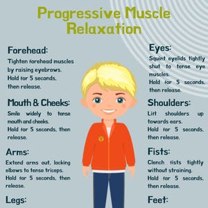 Progressive Muscle Relaxation Coping for Kids – Printable Therapy Tool